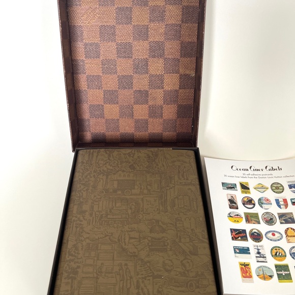 SOLD ❌LOUIS VUITTON Postcard Set Ocean Liner new Art Of Travel Damier Ebene Box - Picture 4 of 11